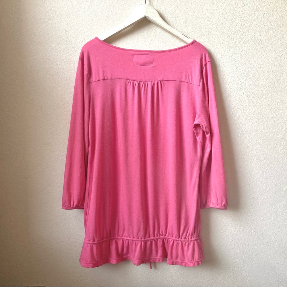 Button-Front Pink Top - Picture 4 of 4